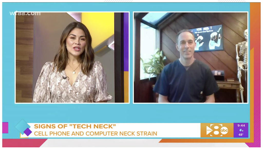 Watch Tech-neck expert Dr. Jeff Manning on WFAA